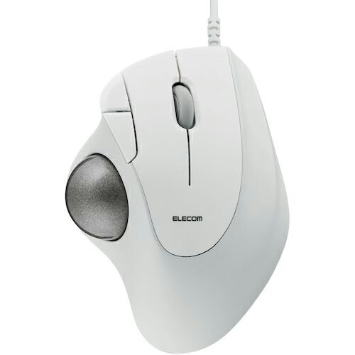 ELECOM ( エレコム ) トラックボールマウス IST 親指 ベアリング支持 有線 5ボタン ホワイト ( M-IT11URWH ) エレコム(株) 【メーカー取寄】