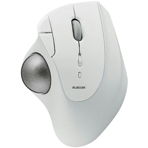 ELECOM ( エレコム ) トラックボールマウス IST 親指 ベアリング支持 Bluetooth 5ボタン ホワイト ( M-IT11BRWH ) エレコム(株) 【メーカー取寄】