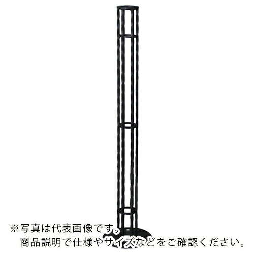 カネソウ スチール製アレンジポスト ねじれ角棒タイプ ( RING0785-TB-AR-BK )