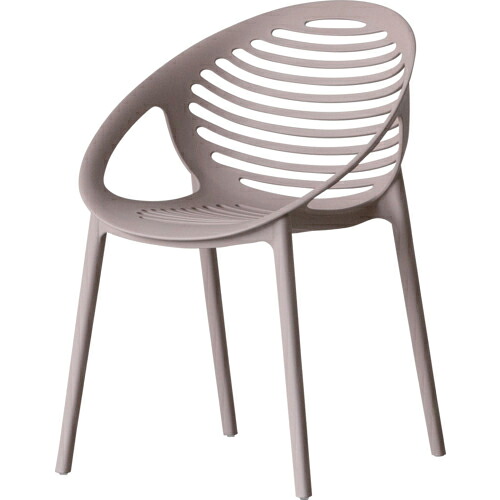 クラッシュ ( 関家具 ) PP樹脂製 ティーグチェア ベージュ ( TEIGUE CHAIR BEIGE ) 【2脚セット】