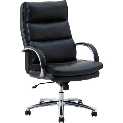 関家具 オフィスチェア グラント ハイタイプ ブラック色 ( GLANT HI RECYCLED LEATHER BK )