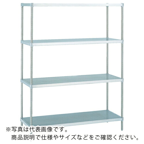 ERECTA ( エレクター ) スーパーシリーズ・304パンチングソリッドシェルフ 間口1212mm×奥行613mm×高さ1892mm(PS) DB付 5段 ( LSS1220PSPS1900W5 )
