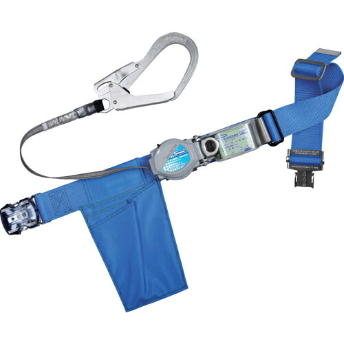 TSUYORON ( 藤井電工 ) 胴ベルト型墜落制止用器具(巻取タイプ)ロック機構付き 2WAYリトライト 青 Lサイズ 幅50MM×長さ1400MM ワンタッチバックル仕様 ( TB-TRL-OT593-BL4-L-BP ) 藤井電工(株) 【メーカー取寄】