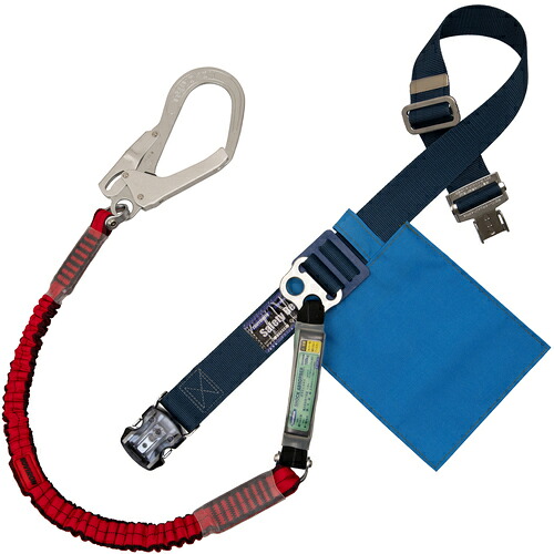 TSUYORON ( 藤井電工 ) 胴ベルト型墜落制止用器具(伸縮タイプ)ノビロン(RE) 紺 Mサイズ ベルト幅50MM×長さ1200MM ワンタッチバックル仕様 ( TB-NV-OT593-BL2-RE-M-JAN-BP ) 藤井電工(株) 【メーカー取寄】