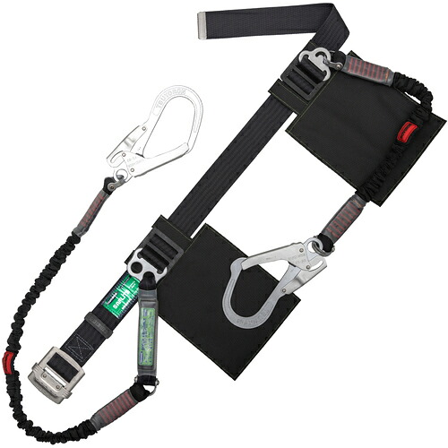 TSUYORON ( 藤井電工 ) 胴ベルト型墜落制止用器具(伸縮タイプ)ノビロン(BK) 黒 Mサイズ ベルト幅50MM×長さ1200MM ( TBNV593SVBLKBKMBP ) 藤井電工(株) 【メーカー取寄】