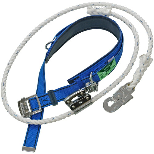 TSUYORON ( 藤井電工 ) ワークポジショニング用器具 柱上安全帯 FCー11 青 Sサイズ ロープ下側通過タイプ ( WP-FC-11-BL5-S-BX ) 藤井電工(株) 【メーカー取寄】