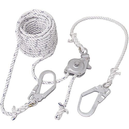 TSUYORON ( 藤井電工 ) 水平移動用緊張器付親綱 GCH-30 緊張器GCハリップ+水平親綱 三つ打ちナイロンロープφ16×30m ( GCH-30-BX ) 藤井電工(株) 【メーカー取寄】