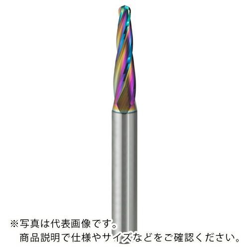 三菱 ( 三菱マテリアル ) DLC(DLCコーティング)4枚刃アルミ加工用テーパ刃エンドミル ( DLC4LATBR100T040AP20 ) 三菱マテリアル(株) 【メーカー取寄】