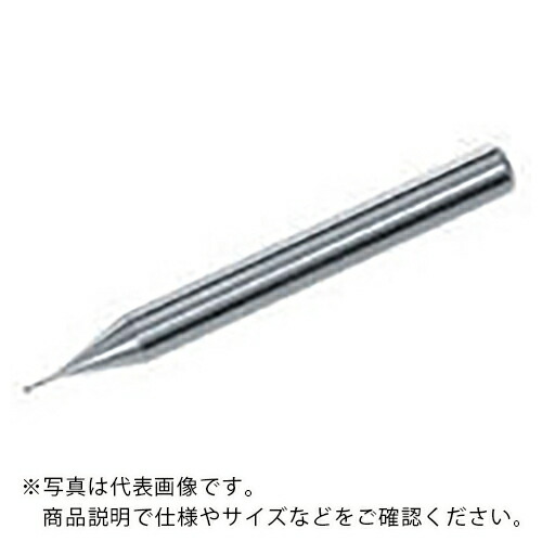 【SALE必要経費】三菱K ( 三菱マテリアル ) 2枚刃CRN上塗り銅電極製作用ロング素っ首 超硬ボールエンドミル0.5粍 ( CRN2XLBR0025N030S06 ) 三菱マテリアル(株)