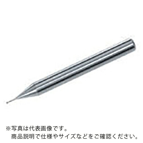 三菱K ( 三菱マテリアル ) 2枚刃CRNコーティング銅電極加工用ロングネック 超硬ボールエンドミル1.5mm ( CRN2XLBR0075N100S06 ) 三菱マテリアル(株) 【メーカー取寄】