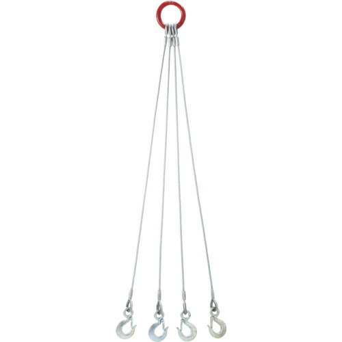 【SALE通貨価値】OH ( オー妄りがわしい産業 ) 4点吊りワイヤースリング 12mm×1.5m ( 4W12-15 )