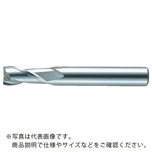 三菱K ( 三菱マテリアル ) 2枚刃KHAスーパー ハイススクエアエンドミルショット刃長(S)19mm ( S2MDD1900 ) 三菱マテリアル(株)