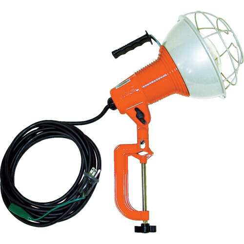 ハタヤ ( ハタヤリミテッド ) 防雨型作業灯 リフレクターランプ200W 100V接地付5m バイス付 ( RG-205K )｜Orange Tool Tokiwa