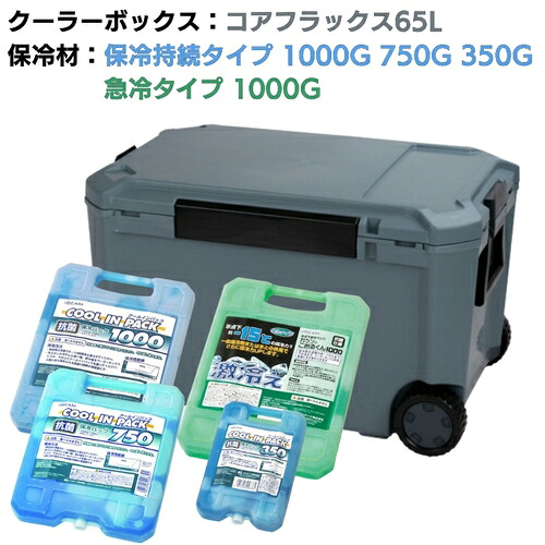 JEJアステージ クーラーボックス コアフラックス 65L&保冷剤4個無料プレゼントキャンペーン【25年5月7日~8月31日まで*期間延長*】 ( CRFX65+CPH350&750+CPH&GKH1000 ) JEJアステージ(株) 【メーカー取寄】