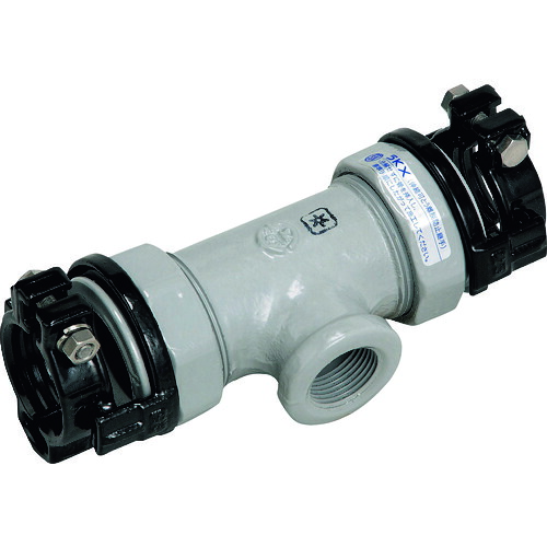 SKカワニシ ( 川西水道機器 ) 鋼管用継手 SKX枝部めねじ付チーズ 50×50A ( SKXMT50X50 )
