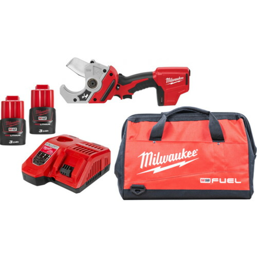 milwaukee ( ミルウォーキーツール ) 【トラスコ限定セット】M12 PVCカッター 3.0Ah×2キット キャリーバッグ付き ( C12 PPC-302B JP )
