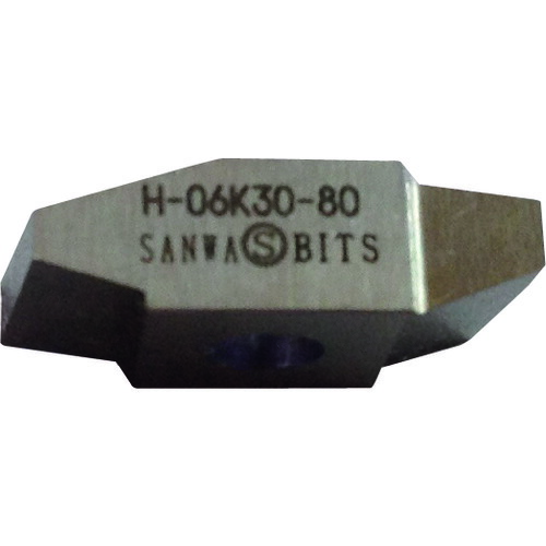 SANWA ( 三和製作所 ) 台形30°ネジ切チップピッチ8.0 ( H-06K30-8.0 ) 【10個セット】 (株)三和製作所 【メーカー取寄】