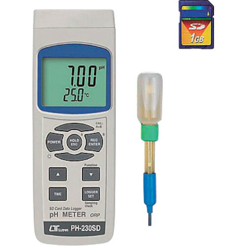 AS ( アズワン ) 資料ロガーpH計 PH-230SD ( 1-1944-01 ) 【製造業者取寄】