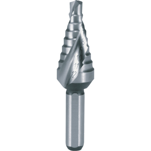 RUKO 2枚刃スパイラルステップドリル 12mm ハイス 短尺 ( 101-061 )