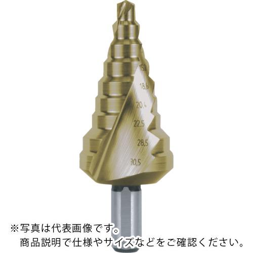 RUKO 【売切廃番】2枚刃スパイラルステップドリル 30.5粍 チタン ( 101098T )