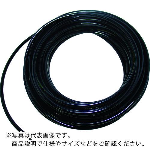 TRUSCO ( トラスコ中山 ) ウレタン熱電子管 12X8.0 100M 黒 ( TPT-1208-100BK )