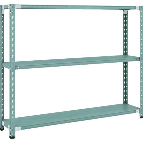 TRUSCO ( トラスコ中山 ) CB型セミボルトレス軽中量棚 1500X300XH1200 3段 緑であること ( CB-4533-GN ) 花・ガーデン・DIY-DIY・工具-その他