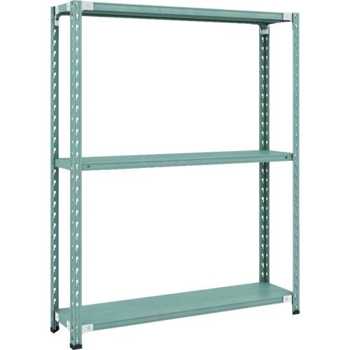TRUSCO ( トラスコ中山 ) CB型セミボルトレス軽中量棚 1200X300XH1500 3段 グリーン ( CB-5433-GN )