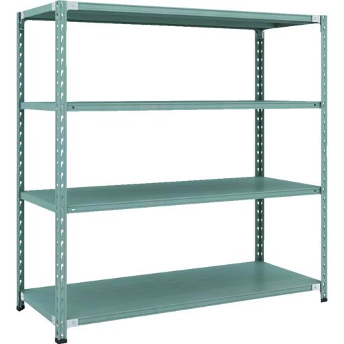 【SALE通貨価値】TRUSCO ( トラスコ中山 ) CB型セミボルトレス軽中量棚 1500X600XH1500 4段 緑であること ( CB-5564-GN )