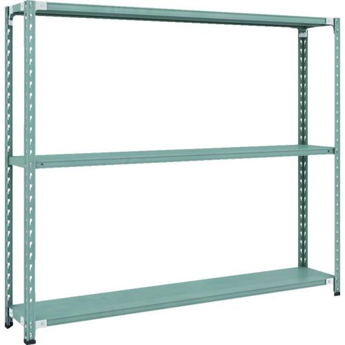 【SALE通貨価値】TRUSCO ( トラスコ中山 ) CB型セミボルトレス軽中量棚 1800X300XH1500 3段 緑であること ( CB-5633-GN )