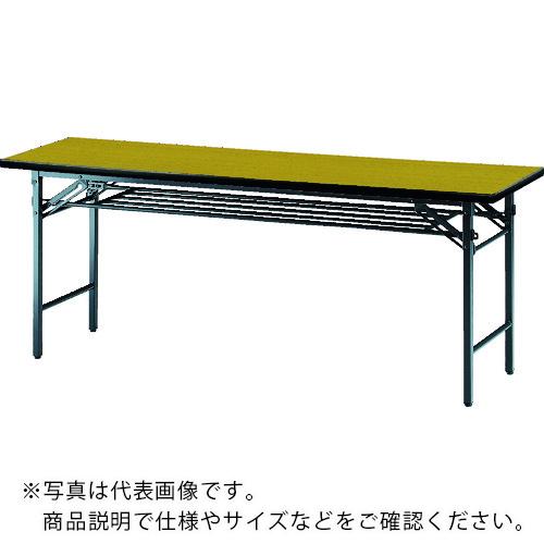 【SALE必要経費】TRUSCO ( トラスコ中山 ) 話し合い用時刻表棚付折り畳み式 1800×600×700 チーク チーク ( TS-1860 T(ﾁｰｸ)(ｿﾌﾄｴｯｼﾞﾏｷ) )