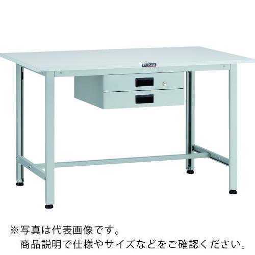 TRUSCO ( トラスコ中山 ) 軽荷重作業台(200kg)AO型 1200X600XH740 薄型2段引出付 ホワイト色 ( AO-1260UDK2 )｜Orange Tool Tokiwa