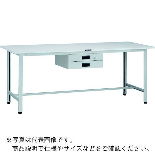 TRUSCO ( トラスコ中山 ) 軽荷重作業台(200kg)AO型 1800X600XH740 薄型2段引出付 ホワイト色 ( AO-1860UDK2 )|Orange Tool Tokiwa