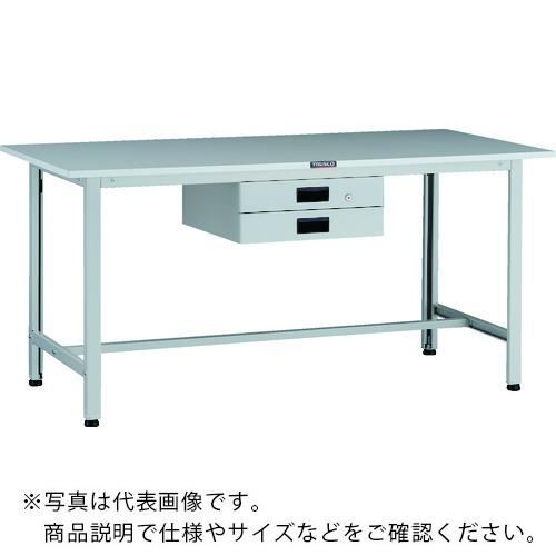 TRUSCO ( トラスコ中山 ) 軽荷重作業台(200kg)AO型 1500X600XH740 薄型2段引出付 ホワイト色 ( AOR-1560UDK2 )|Orange Tool Tokiwa