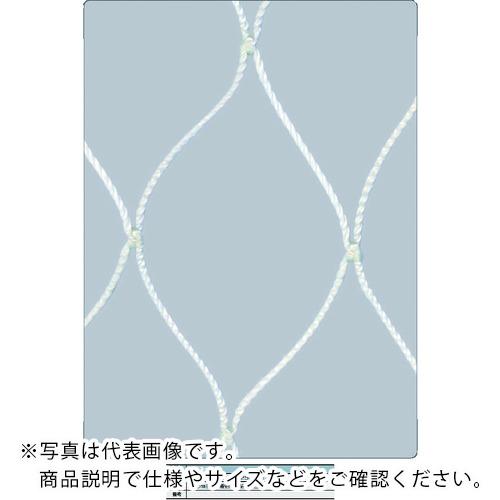 TRUSCO ( トラスコ中山 ) 安全ネット白3.2Φ 幅10m×10m 目合100 菱目有結節 ( TSNE-100100-W )