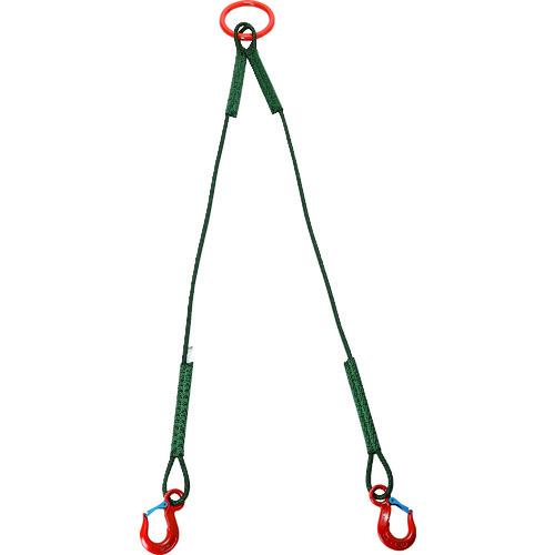 【SALE通貨価値】TRUSCO ( トラスコ中山 ) 2本吊セフティパワーロープ 径9粍 長さ1.5m ( SP2-915-450 )
