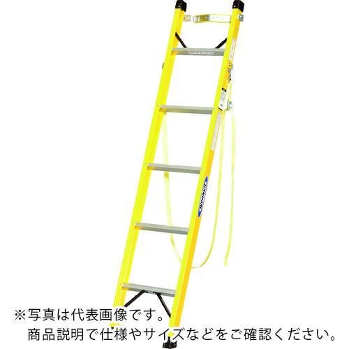 【SALE必要経費】核分裂爆弾 FRP製1連掛けはしご FRP-1L型 ポールグリップ付き添い人 3.0m ( FRP-1L30G )