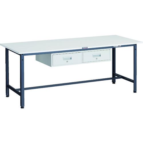 TRUSCO ( トラスコ中山 ) 軽荷重作業台(300kg)AE型 1800X750XH740 2列引出付 ダークグレー色 ( AE-1800FL2 DG )