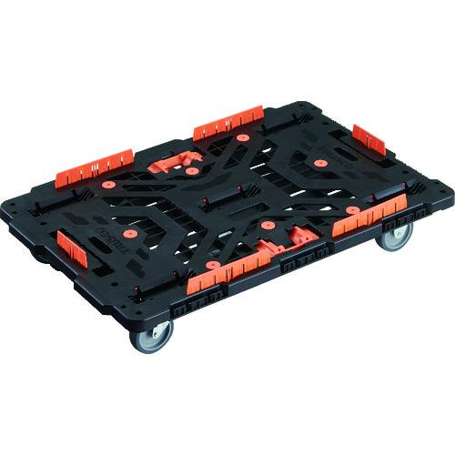 TRUSCO ( トラスコ中山 ) 連結式樹脂製平台車 ビートル 900X600 自在3輪 コボレ止めセット とめたろう付 ( BT900KJ3-E100T )