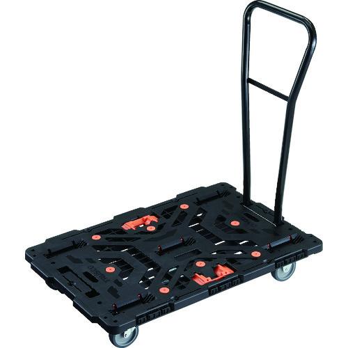TRUSCO ( トラスコ中山 ) 連結式樹脂製平台車 ビートル 900X600 自在3輪 脱着式ハンドル付 とめたろう付 ( BT900J3H-E100T )