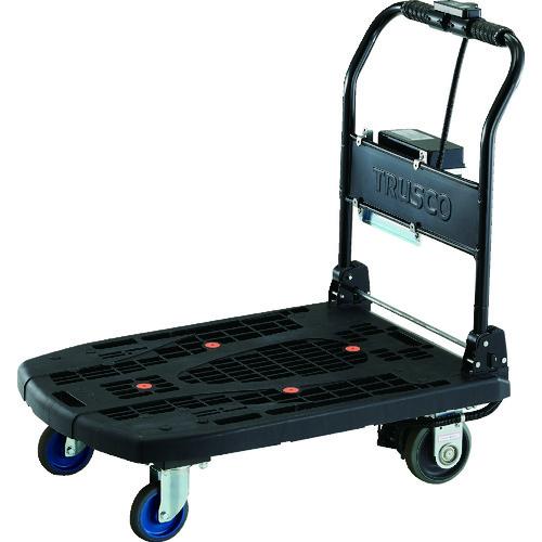 TRUSCO ( トラスコ中山 ) カルティオビッグ電動センシングアシスト付 900X600 折畳ハンドル 黒 ( MPK-SA906-BK )