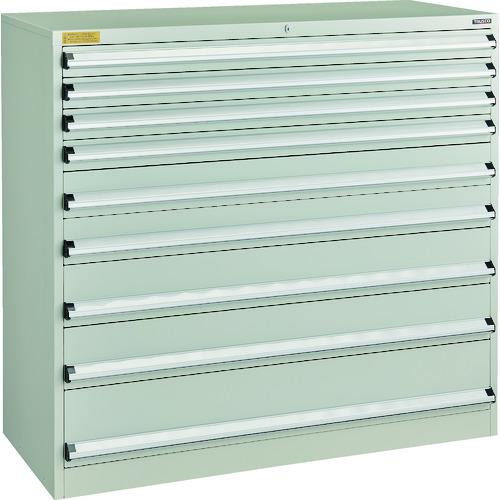 TRUSCO ( トラスコ中山 ) VE13S型キャビネット 1300X550XH1200 引出9段 ( VE13S-1201-W )