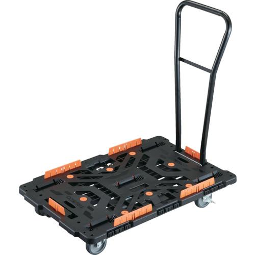 TRUSCO ( トラスコ中山 ) 連結式樹脂製平台車 ビートル 900X600 自在5輪 内2輪ストッパー付 脱着式ハンドル付 コボレ止めセット付 ( BT900KJ5S2H-E100 )