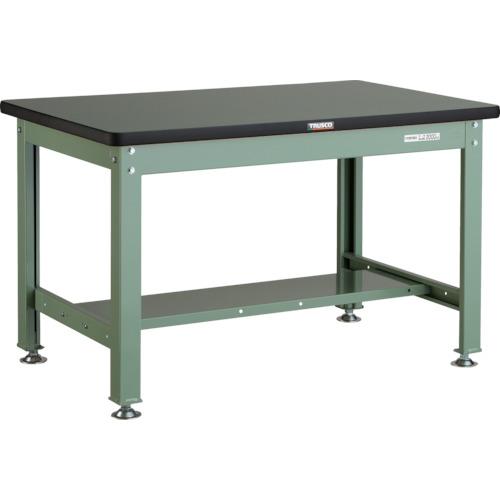 TRUSCO ( トラスコ中山 ) 中荷重作業台(2000kg)RDW型 1200X750XH740 基本タイプ グリーン色 ( RDW-1200 (ﾘﾉﾘｭｰﾑﾊﾞﾘﾃﾝﾊﾞﾝ) )