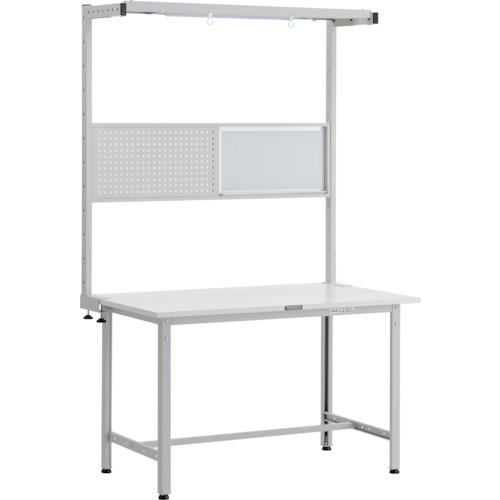 TRUSCO ( トラスコ中山 ) 軽荷重作業台(300kg)AE型 1200X750XH1948(全高) ツールハンガーフルセット付 ホワイト色 ( AE-1200THFS W )