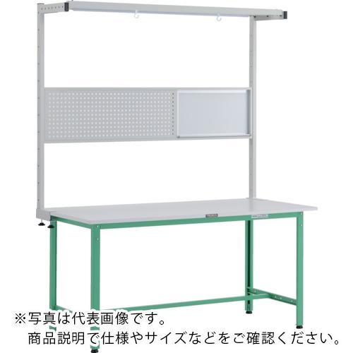 TRUSCO ( トラスコ中山 ) 軽掛け目やり方台(300kg)AE型 1500X600XH1948(全高) ツールハンガーフルセット付 若い衆緑であること色 ( RAE-1560THFS YG )