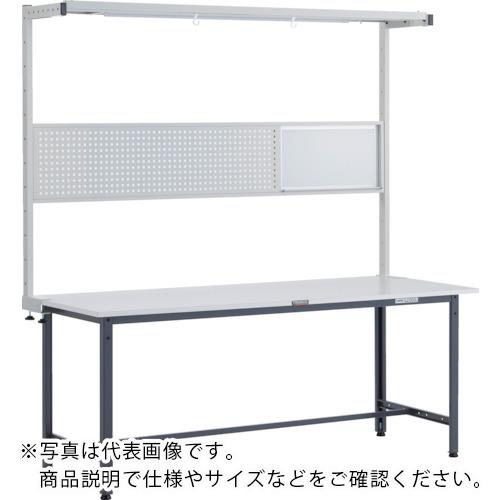 TRUSCO ( トラスコ中山 ) 軽荷重作業台(300kg)AE型 1800X600XH1948(全高) ツールハンガーフルセット付 ダークグレー色 ( RAE-1860THFS DG )