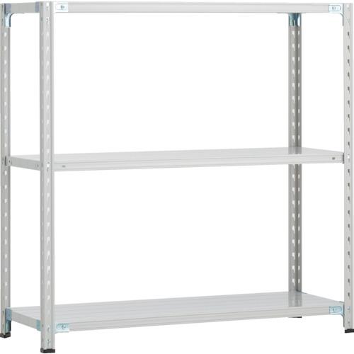 TRUSCO ( トラスコ中山 ) CB型セミボルトレス軽中量棚 1200X450XH1200 3段 WG色 ( CB-4443-WG )