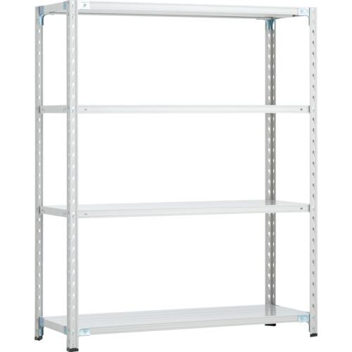 【SALE通貨価値】TRUSCO ( トラスコ中山 ) CB型セミボルトレス軽中量棚 1200X450XH1500 4段 WG色 ( CB-5444-WG )
