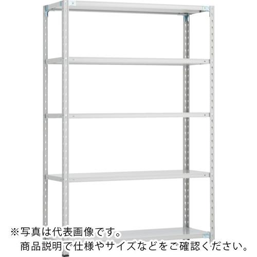 TRUSCO ( トラスコ中山 ) CB型セミボルトレス軽中量棚 1800X300XH1800 5段 WG色 ( CB-6635-WG )