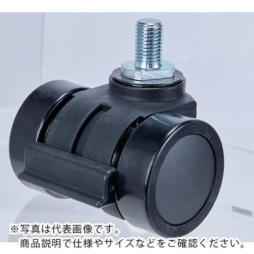 TRUSCO ( トラスコ中山 ) ねじ込み式重荷重用低床型 双輪キャスターダブルベアリング ナイロン車66mm ( THCN66-B M20XP2.5 )